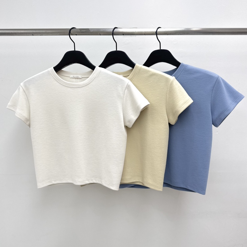 RIVER韓國代購女裝新品推薦職業人氣熱賣休閑26春夏時尚T恤WATER/RIVERT恤