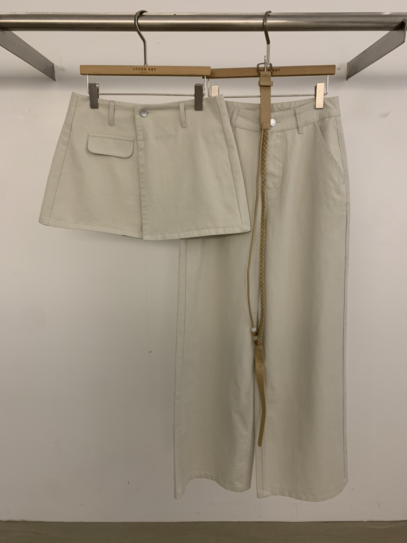 UNDER KEY韓國東大門直郵女士新款休閑時尚熱賣套裝含腰帶UNDER KEY套裝圖色1