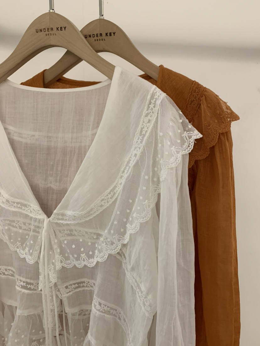 UNDER KEY韓國東大門代購女士新品熱賣推薦時尚襯衫蕾絲衫UNDER KEY襯衫/蕾絲衫