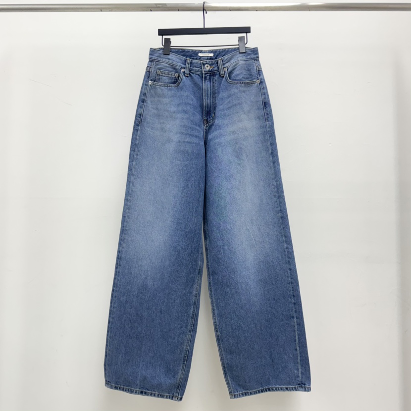 RIVER韓國代購女裝新款熱賣人氣休閑26春夏推薦牛仔褲泰迪熊WATER/RIVER牛仔褲圖色2深色