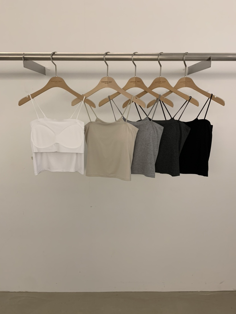 UNDER KEY韓國直郵實拍女士新品人氣休閑熱賣職業吊帶背心UNDER KEY吊帶/背心