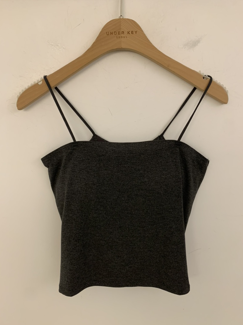 UNDER KEY韓國直郵實拍女士新品人氣休閑熱賣職業吊帶背心UNDER KEY吊帶/背心圖色3墨色