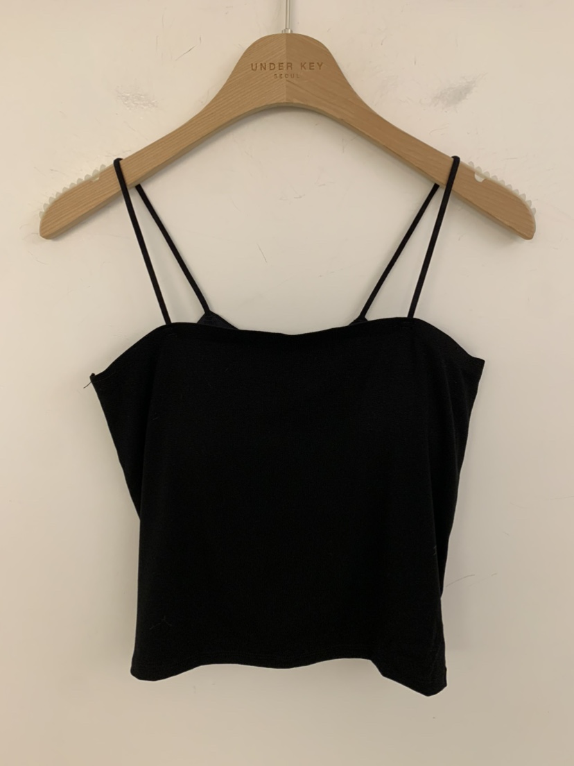 UNDER KEY韓國直郵實拍女士新品人氣休閑熱賣職業吊帶背心UNDER KEY吊帶/背心圖色4黑色