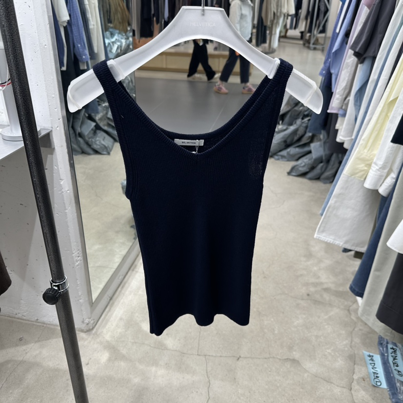 HELVETICA韓國東大門直郵女裝新款時尚休閑推薦26春夏吊帶背心HELVETICA吊帶/背心圖色3深藍色