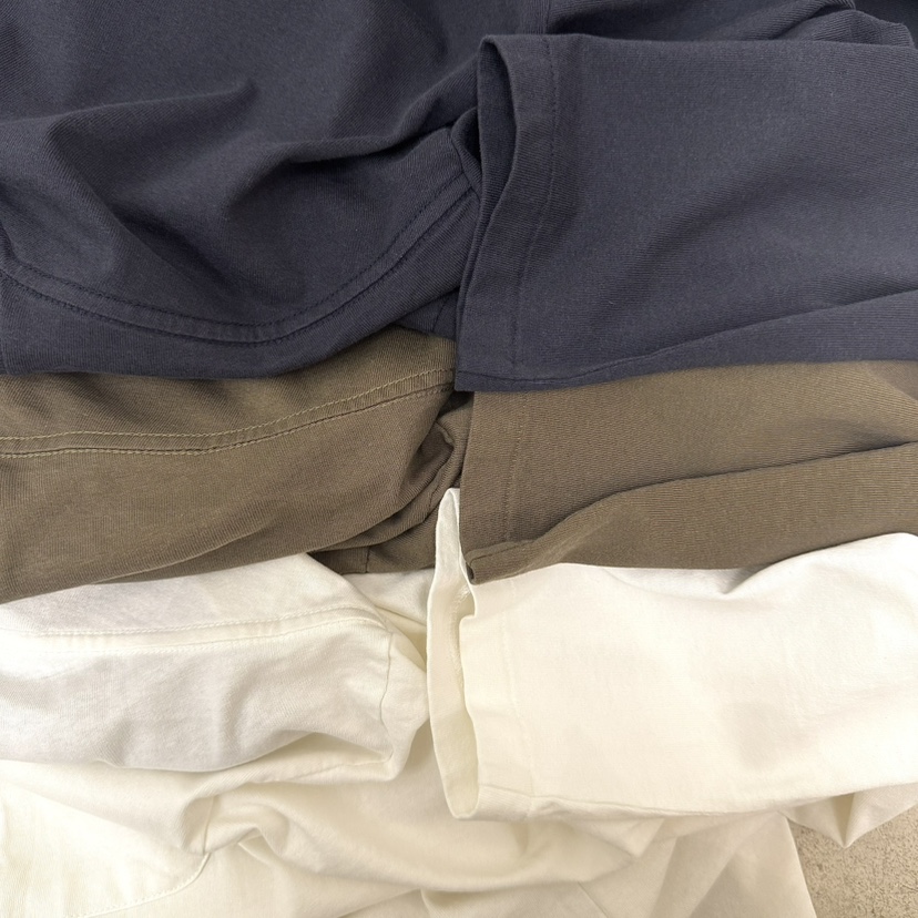 RIVER韓國東大門代購女士新品人氣職業熱賣26春夏長袖T恤口袋WATER/RIVER長袖T恤