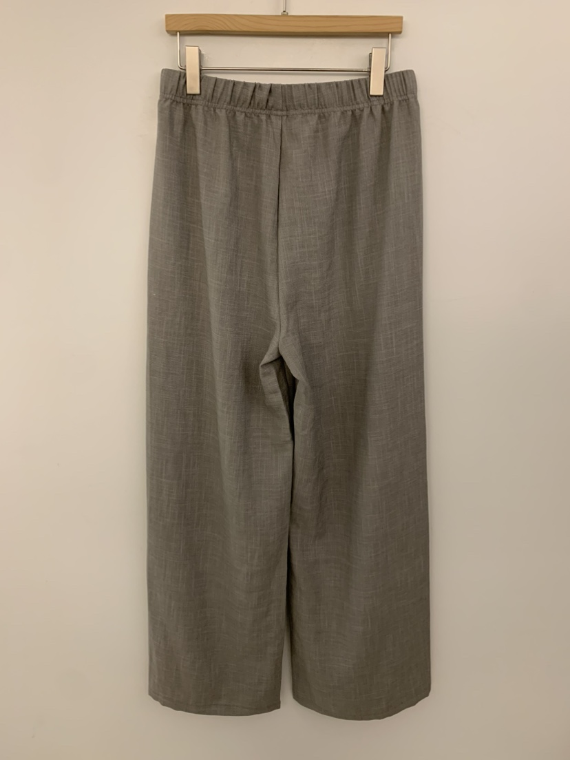 UNDER KEY韓國直郵實拍女裝新品26春夏人氣休閑褲亞麻布UNDER KEY休閑褲