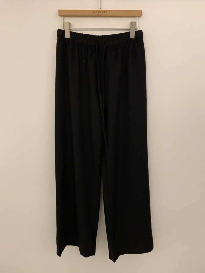 UNDER KEY韓國直郵實拍女裝新品26春夏人氣休閑褲亞麻布UNDER KEY休閑褲圖色2