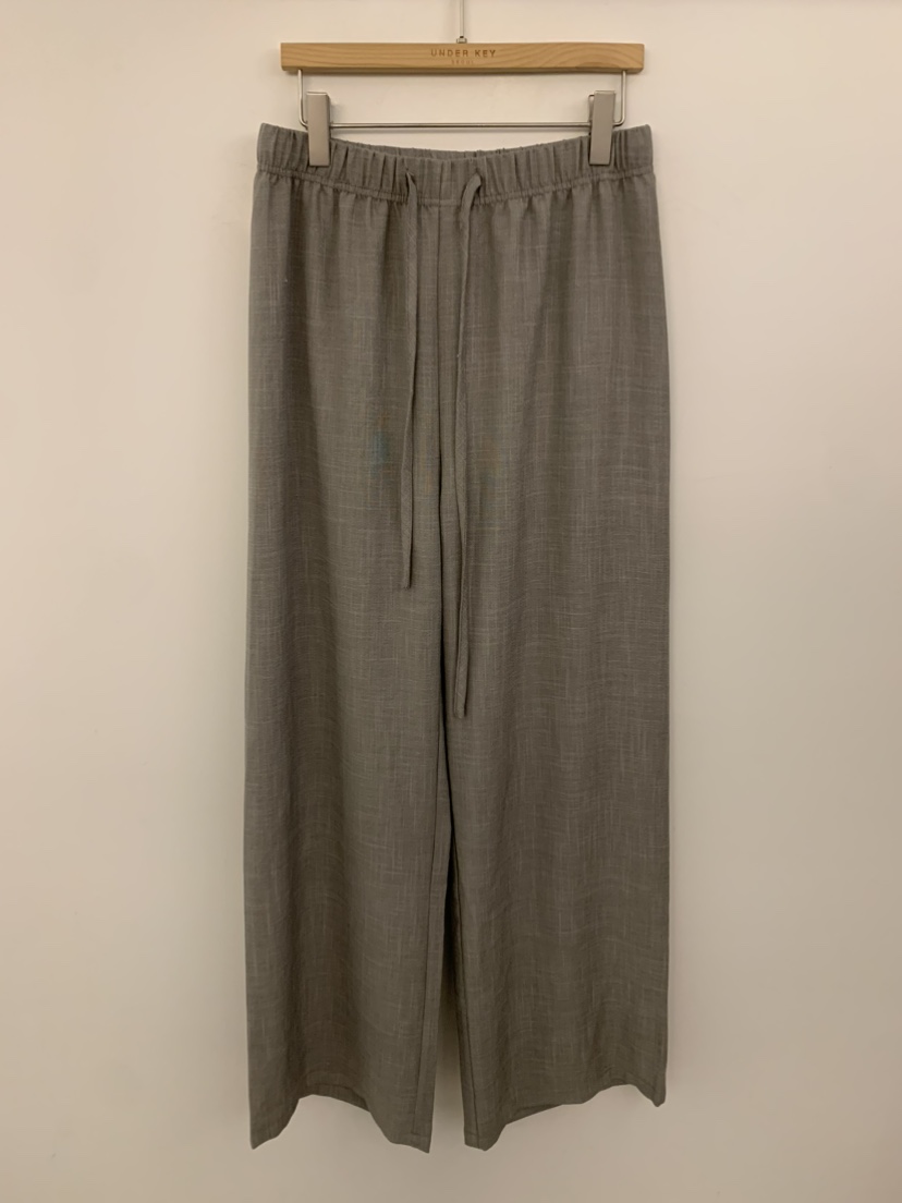 UNDER KEY韓國直郵實拍女裝新品26春夏人氣休閑褲亞麻布UNDER KEY休閑褲圖色3