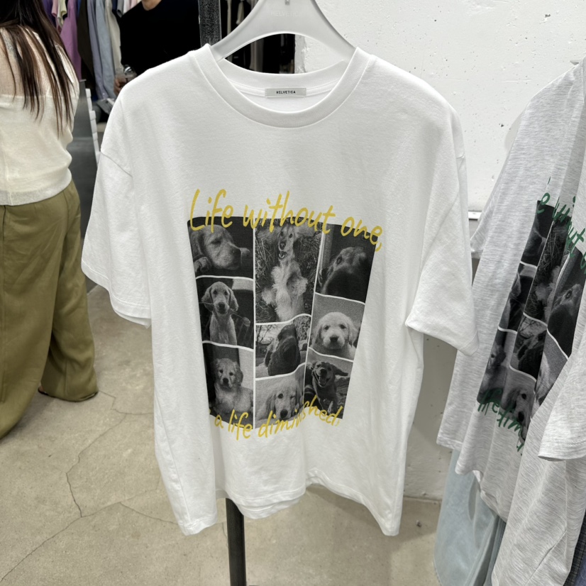 HELVETICA韓國直郵女裝新款26春夏推薦人氣休閑熱賣時尚T恤HELVETICAT恤圖色1白色