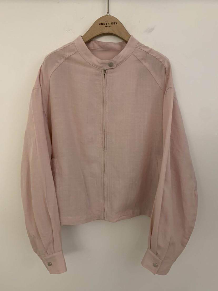 UNDER KEY韓國東大門代購女士新款休閑人氣時尚夾克亞麻布UNDER KEY夾克圖色1