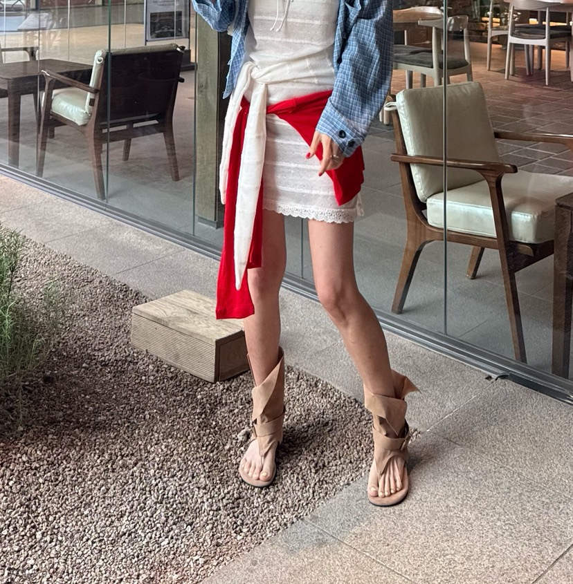 DENVER韓國直郵實拍女裝新品推薦人氣職業26春夏短裙不含屁簾DENVER短裙