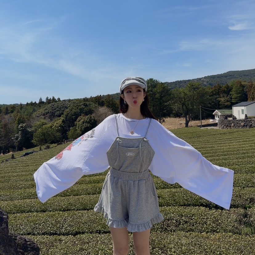 PALETTE-Q韓國代購女士新品人氣時尚熱賣職業背帶褲棉質PALETTE-Q背帶褲