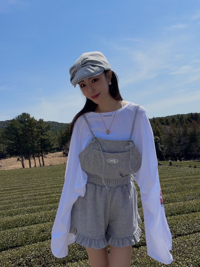 PALETTE-Q韓國代購女士新品人氣時尚熱賣職業背帶褲棉質PALETTE-Q背帶褲