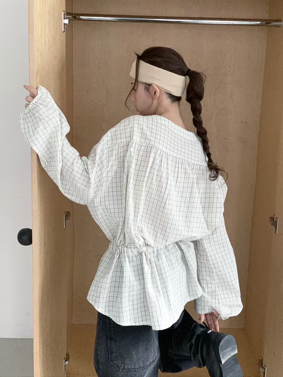 PEETS韓國東大門代購女士新品休閑人氣職業推薦襯衫蕾絲衫PEETS襯衫/蕾絲衫