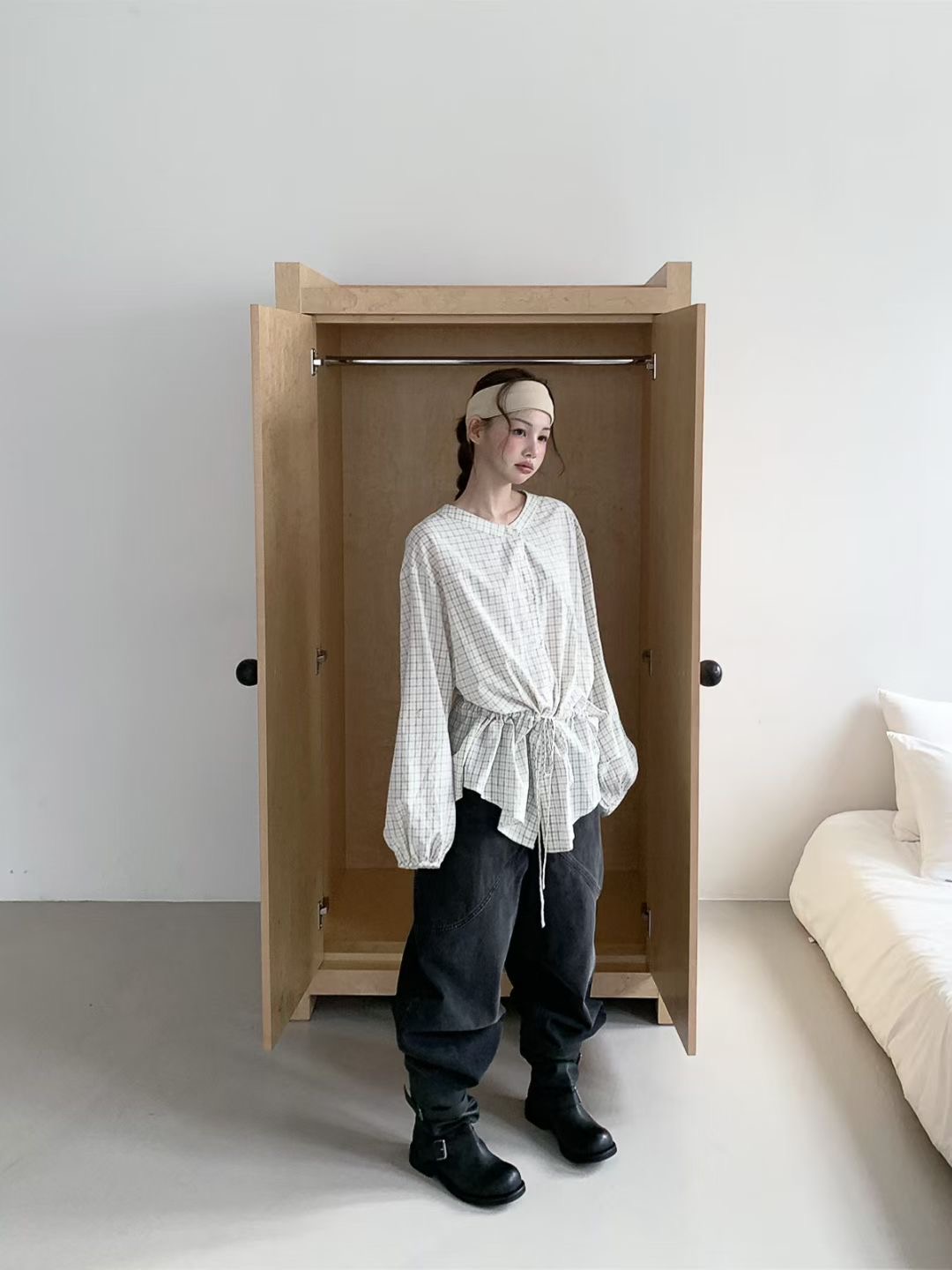 PEETS韓國東大門代購女士新品休閑人氣職業推薦襯衫蕾絲衫PEETS襯衫/蕾絲衫