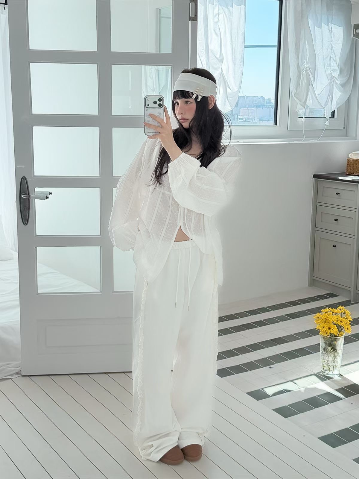 PEETS韓國直郵實拍女裝新品熱賣人氣職業推薦26春夏襯衫蕾絲衫PEETS襯衫/蕾絲衫