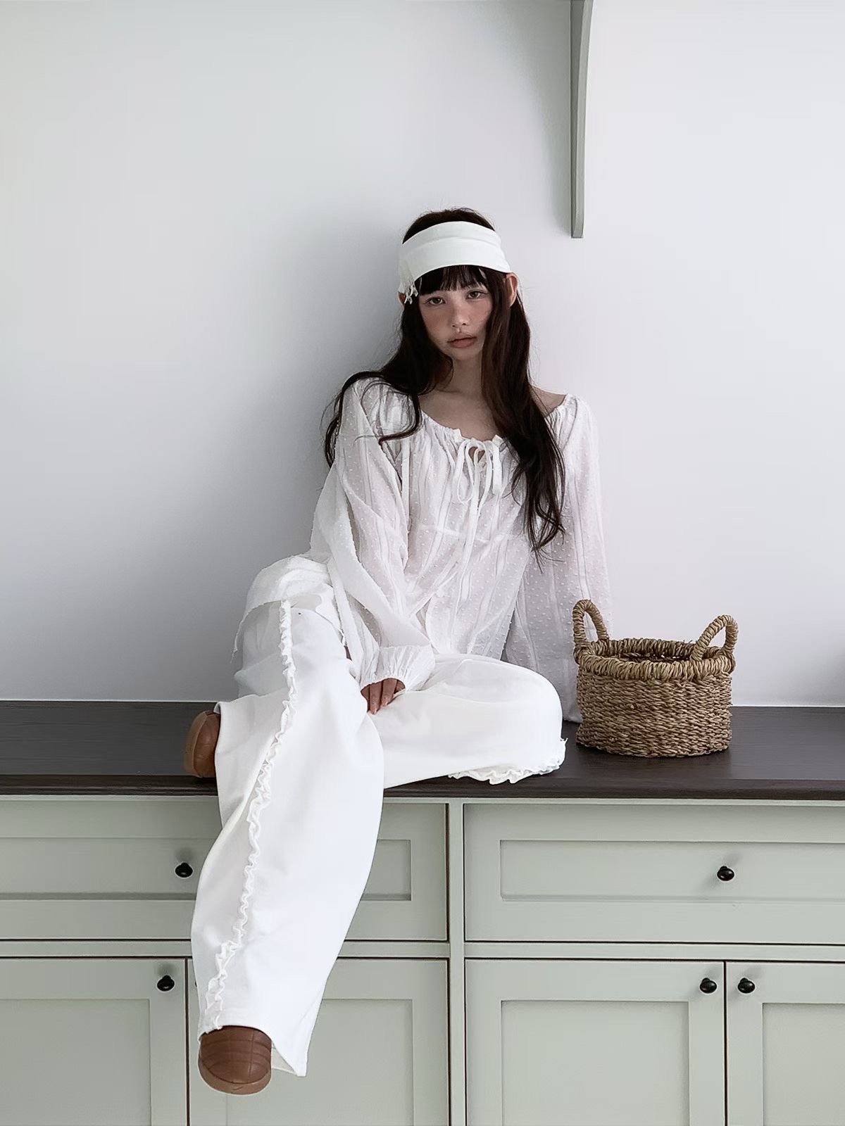 PEETS韓國直郵實拍女裝新品熱賣人氣職業推薦26春夏襯衫蕾絲衫PEETS襯衫/蕾絲衫