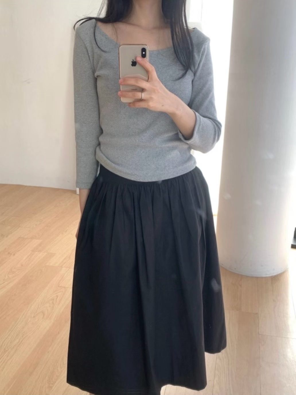 PEETS韓國直郵女士新品推薦時尚26春夏休閑職業熱賣人氣長裙PEETS長裙