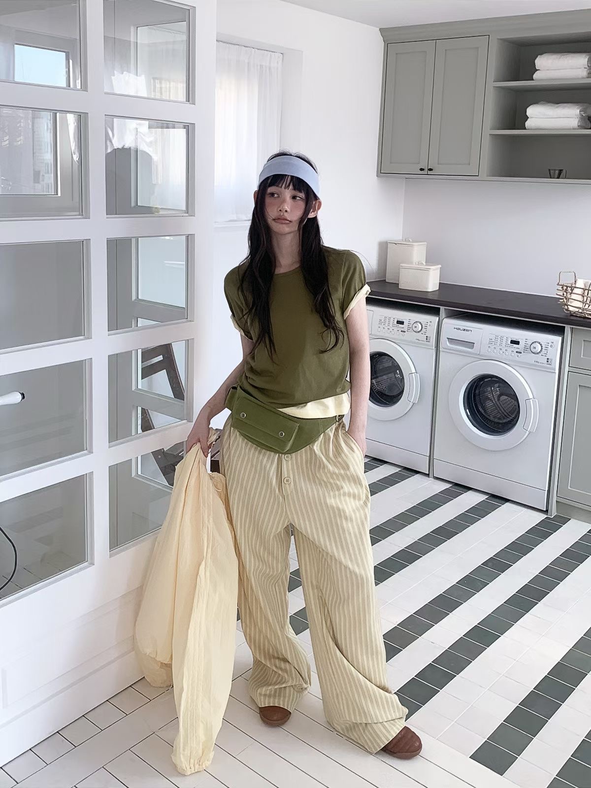 PEETS韓國東大門直郵女士新品時尚人氣職業熱賣T恤不含腰包PEETST恤圖色1