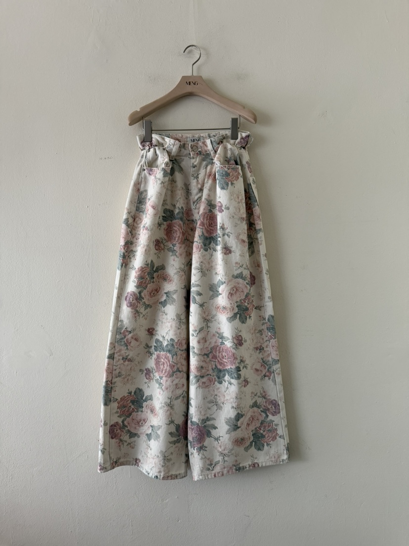 MENG韓國代購女士新品人氣熱賣26春夏職業推薦休閑褲復古MENG休閑褲圖色1