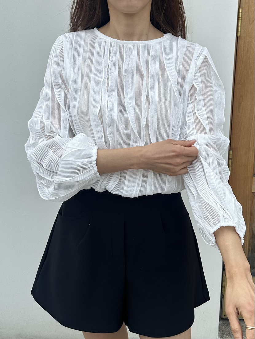 CLASSY-O韓國直郵女裝新款時尚休閑26春夏人氣襯衫蕾絲衫CLASSY-O襯衫/蕾絲衫