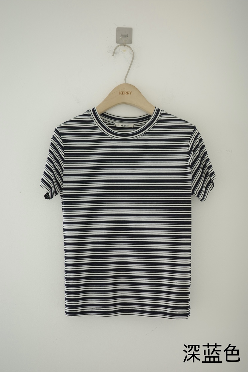 KERRY韓國東大門直郵女裝新款休閑推薦職業時尚熱賣T恤天絲KERRYT恤圖色1