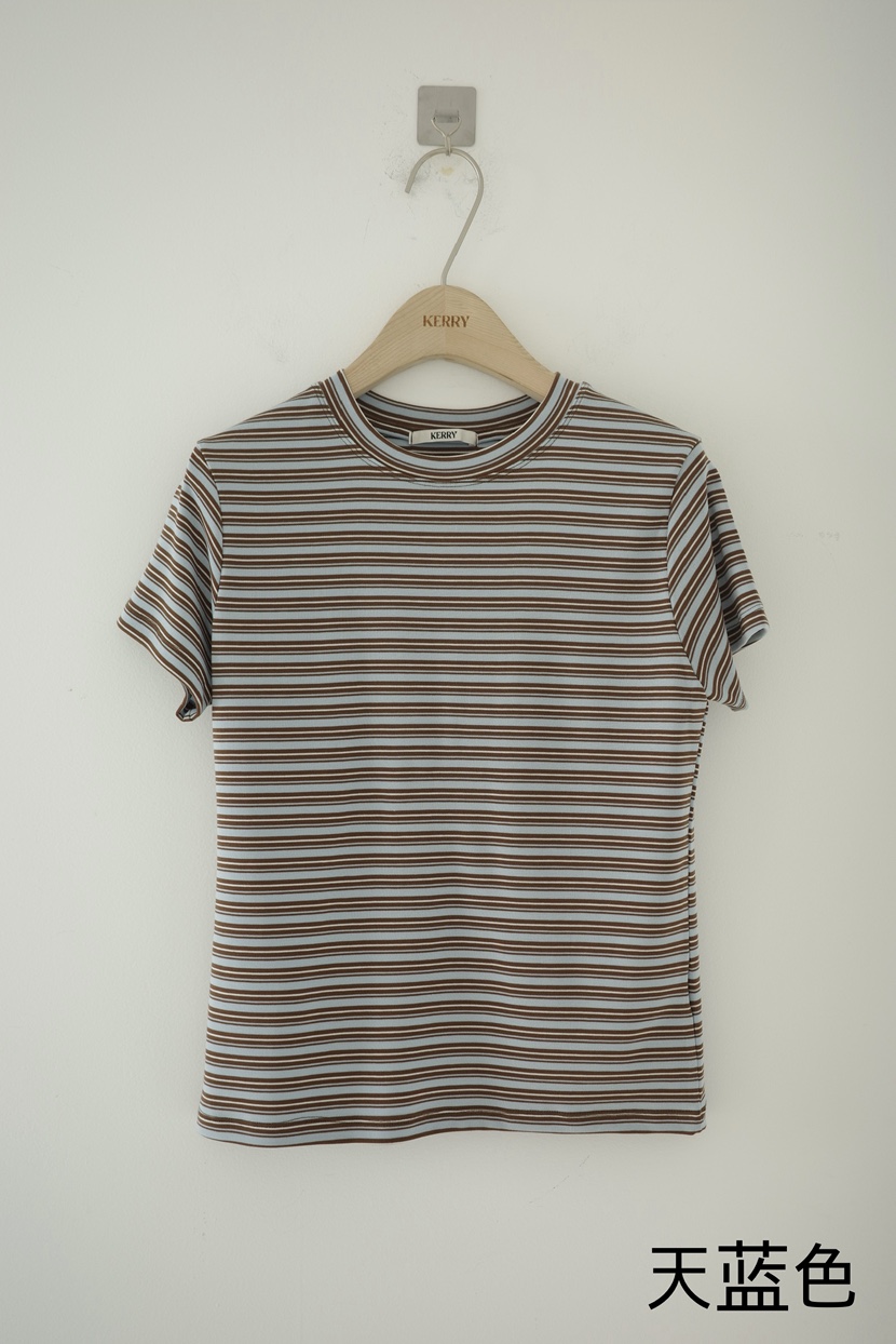 KERRY韓國東大門直郵女裝新款休閑推薦職業時尚熱賣T恤天絲KERRYT恤圖色3