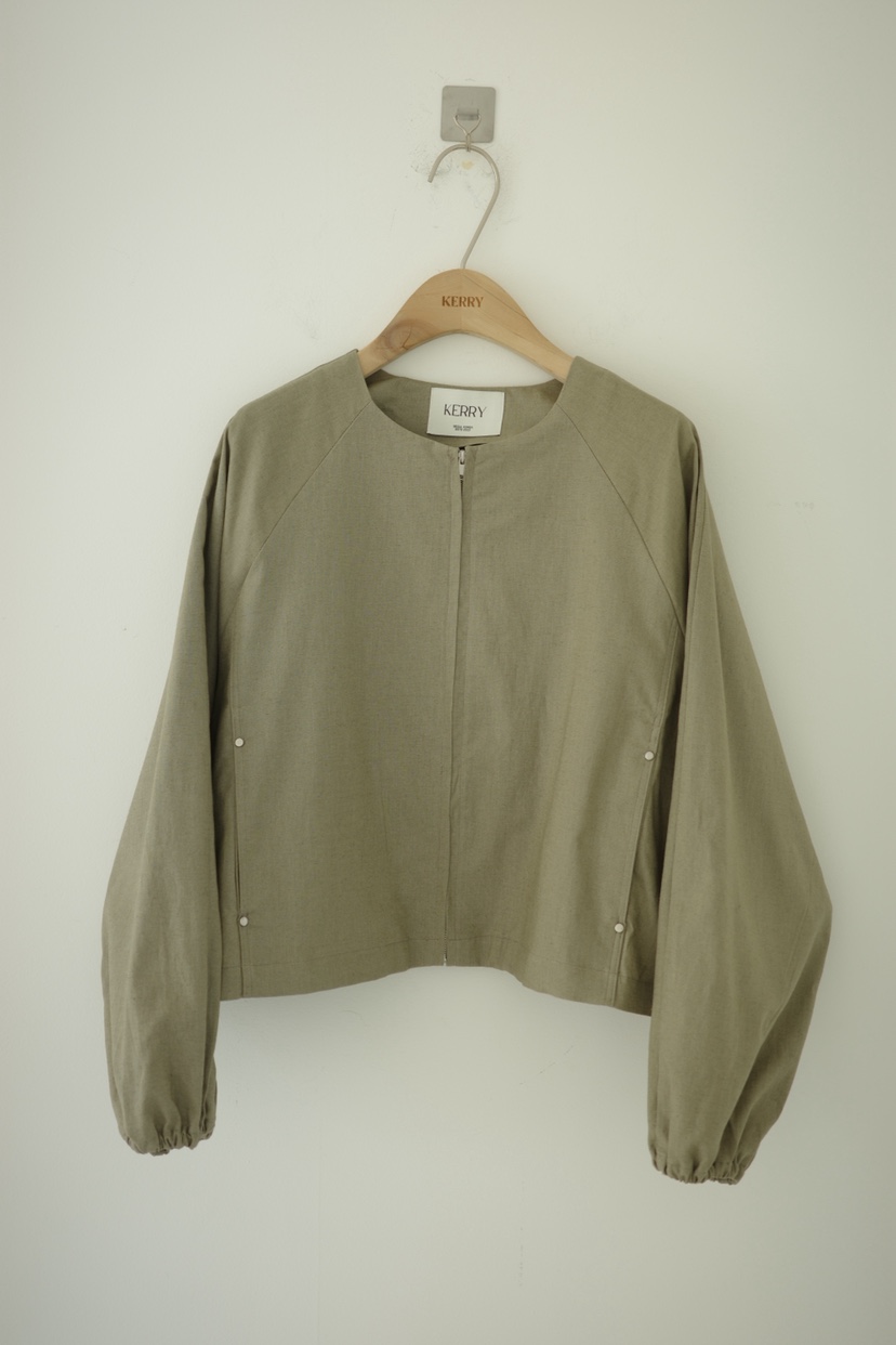KERRY韓國東大門直郵女士新款休閑職業人氣熱賣時尚夾克亞麻KERRY夾克圖色2