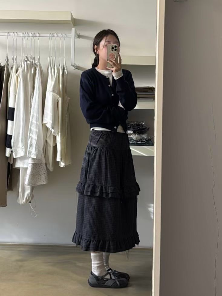 PEETS韓國直郵女裝新品26春夏推薦人氣休閑職業熱賣時尚長裙PEETS長裙