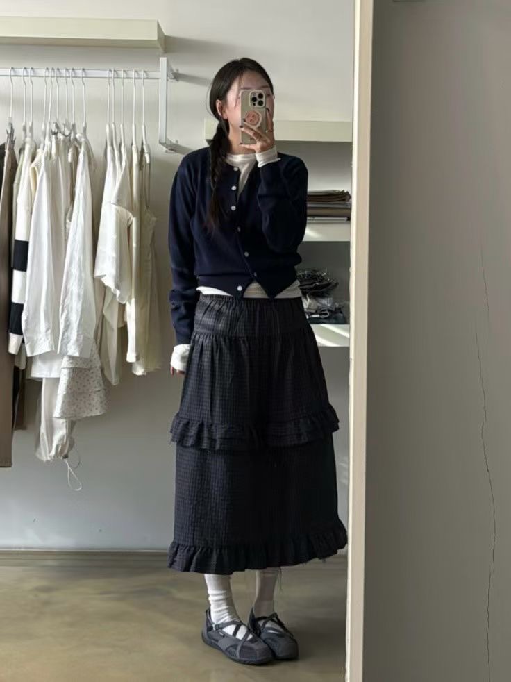 PEETS韓國直郵女裝新品26春夏推薦人氣休閑職業熱賣時尚長裙PEETS長裙