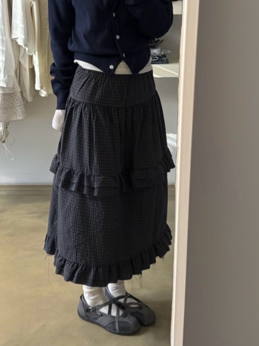 PEETS韓國直郵女裝新品26春夏推薦人氣休閑職業熱賣時尚長裙PEETS長裙圖色1