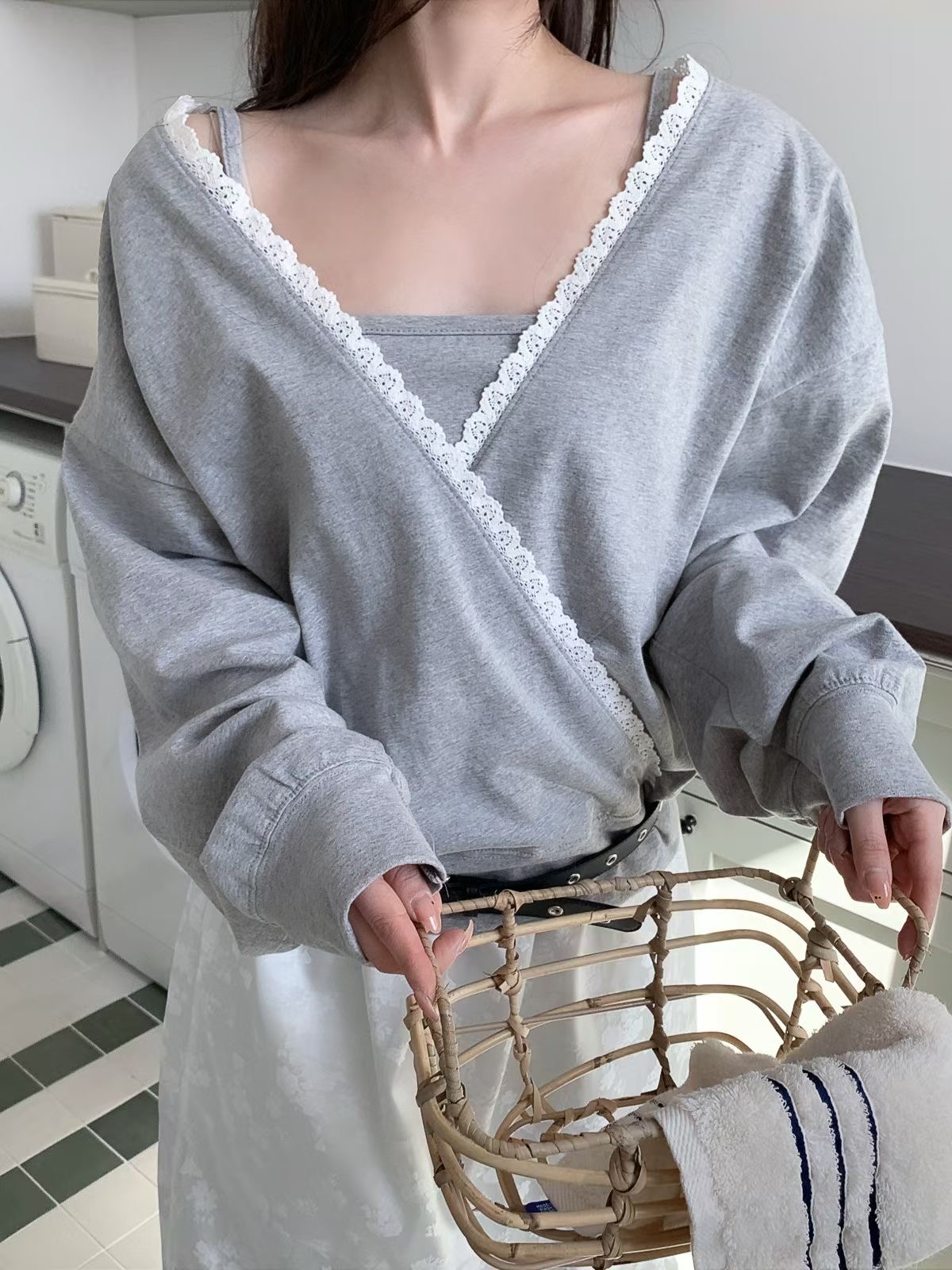 PEETS韓國直郵女士新款時尚推薦職業熱賣人氣26春夏休閑套裝PEETS套裝圖色1