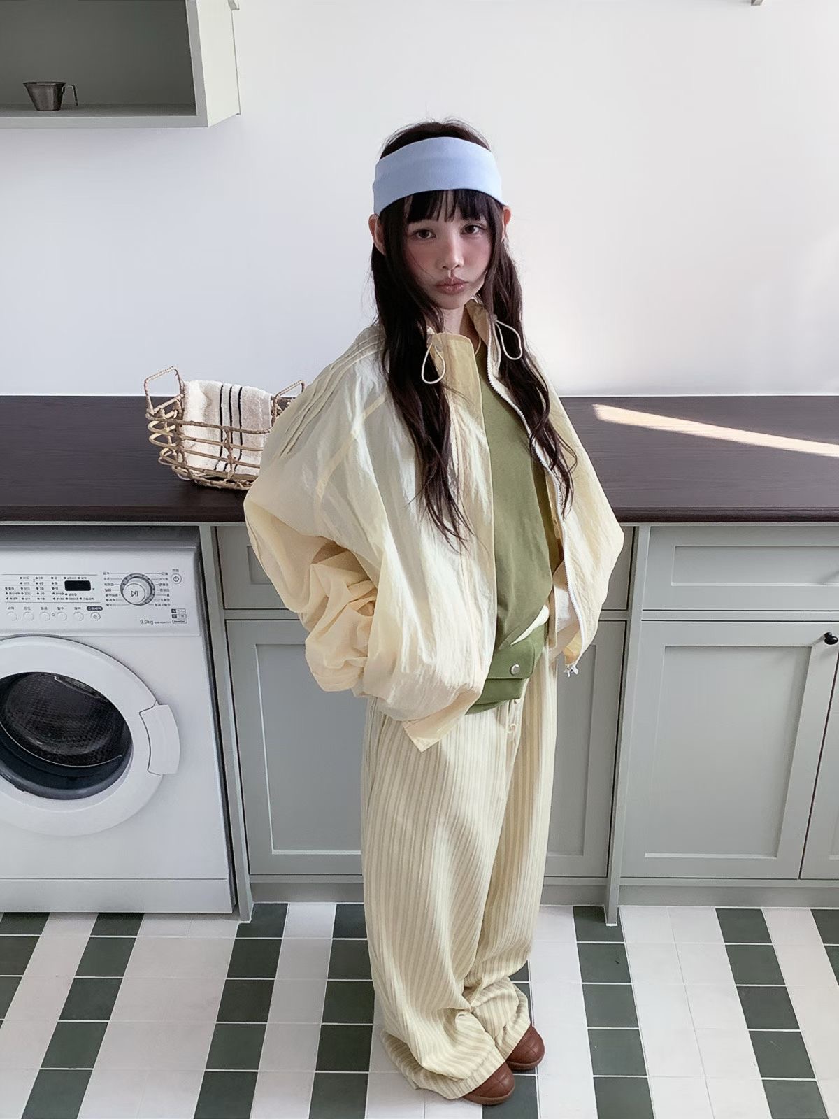 PEETS韓國直郵實拍女士新品推薦26春夏休閑人氣熱賣夾克褶裥PEETS夾克