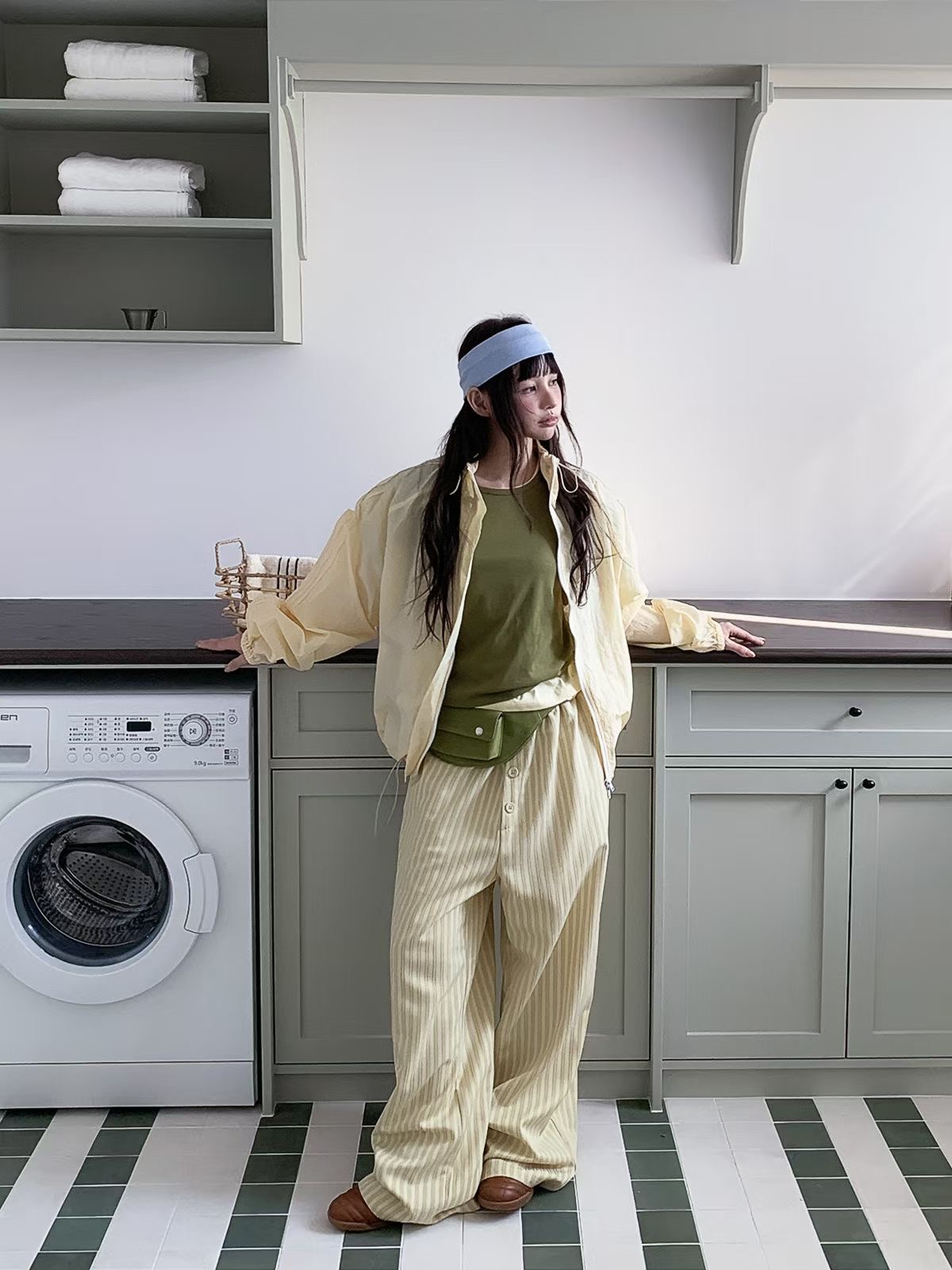 PEETS韓國直郵實拍女士新品推薦26春夏休閑人氣熱賣夾克褶裥PEETS夾克