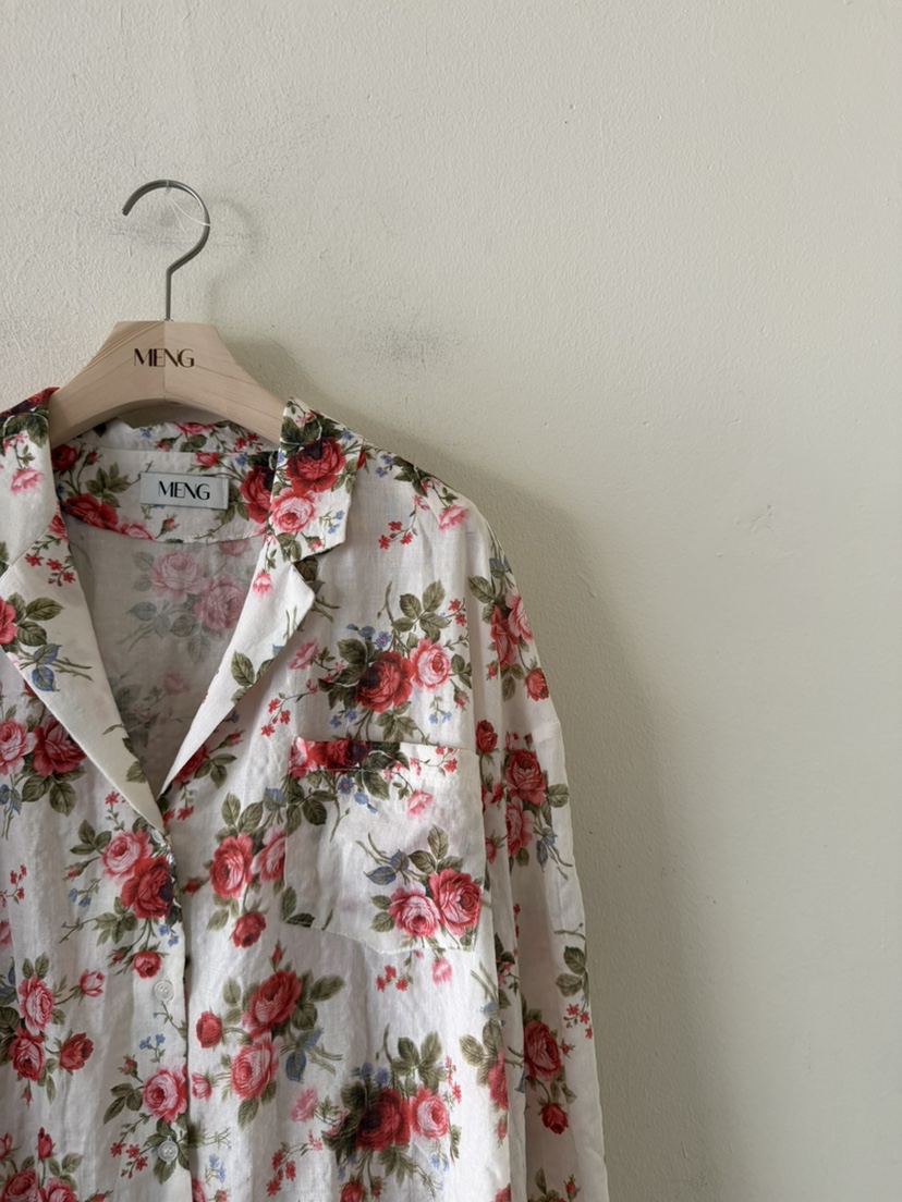 MENG韓國東大門直郵女士新款人氣26春夏熱賣襯衫蕾絲衫套裝MENG襯衫/蕾絲衫