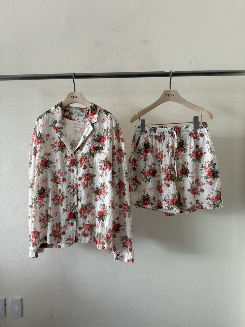 MENG韓國東大門直郵女士新款人氣26春夏熱賣襯衫蕾絲衫套裝MENG襯衫/蕾絲衫