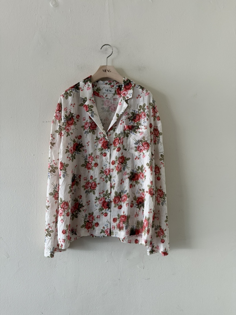 MENG韓國東大門直郵女士新款人氣26春夏熱賣襯衫蕾絲衫套裝MENG襯衫/蕾絲衫圖色1