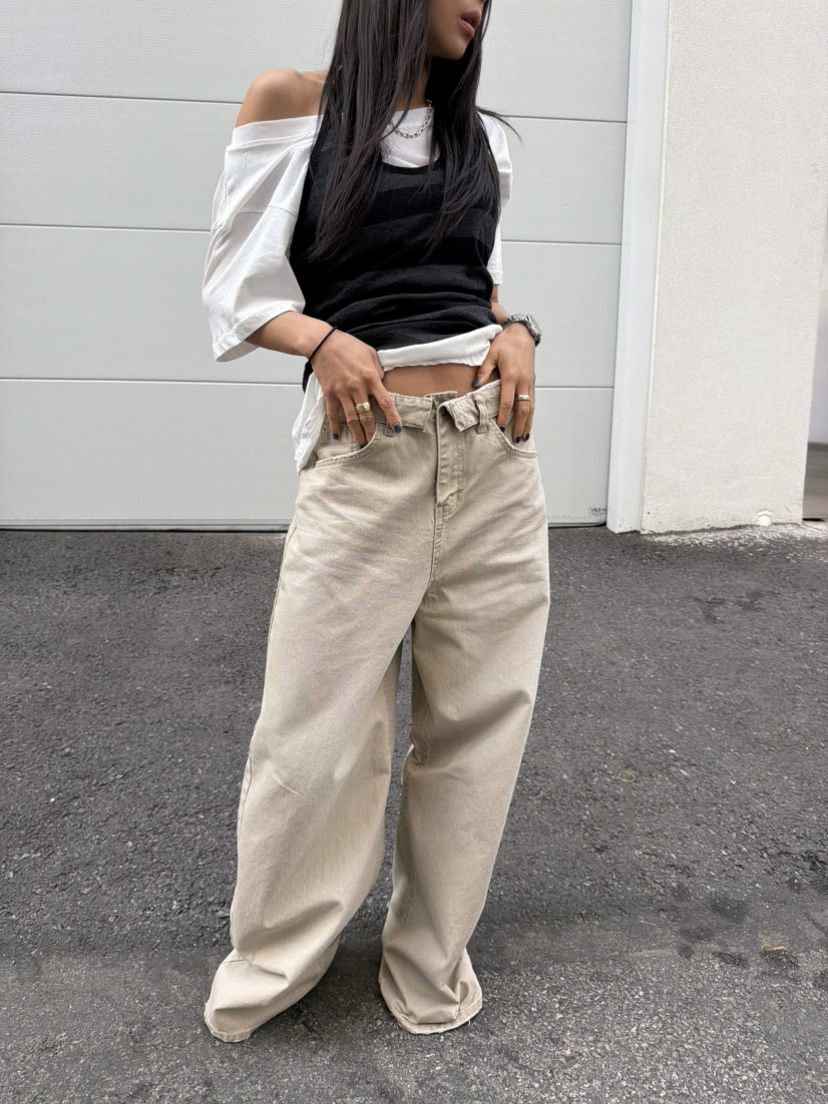 MENG韓國直郵實拍女士新品時尚休閑推薦人氣熱賣職業休閑褲MENG休閑褲