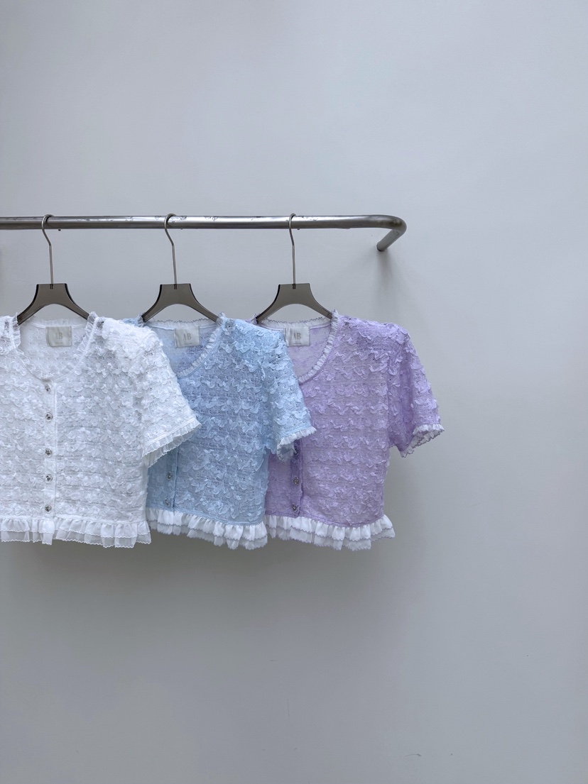 AB東大門實拍女裝新款熱賣26春夏時尚推薦休閑襯衫蕾絲衫AB襯衫/蕾絲衫