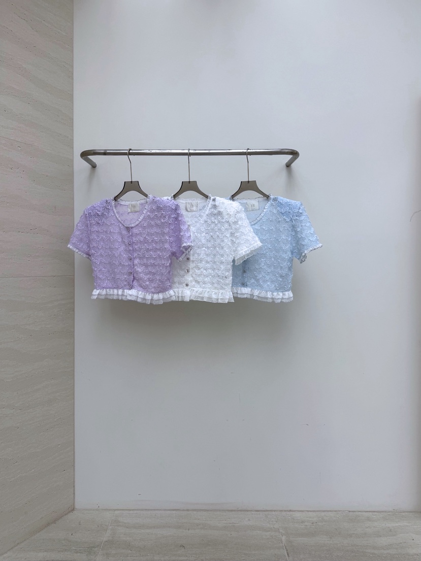 AB東大門實拍女裝新款熱賣26春夏時尚推薦休閑襯衫蕾絲衫AB襯衫/蕾絲衫