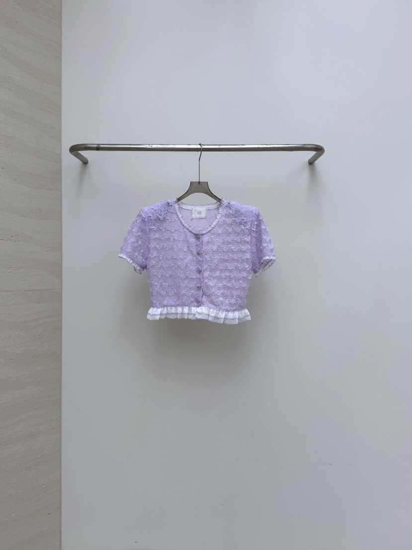 AB東大門實拍女裝新款熱賣26春夏時尚推薦休閑襯衫蕾絲衫AB襯衫/蕾絲衫