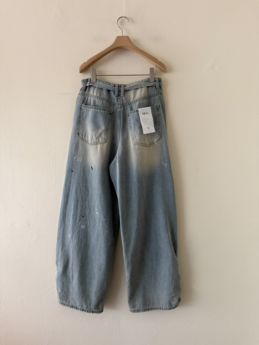 MENG東大門代購女士新品休閑真品人氣推薦26春夏牛仔褲復古MENG牛仔褲
