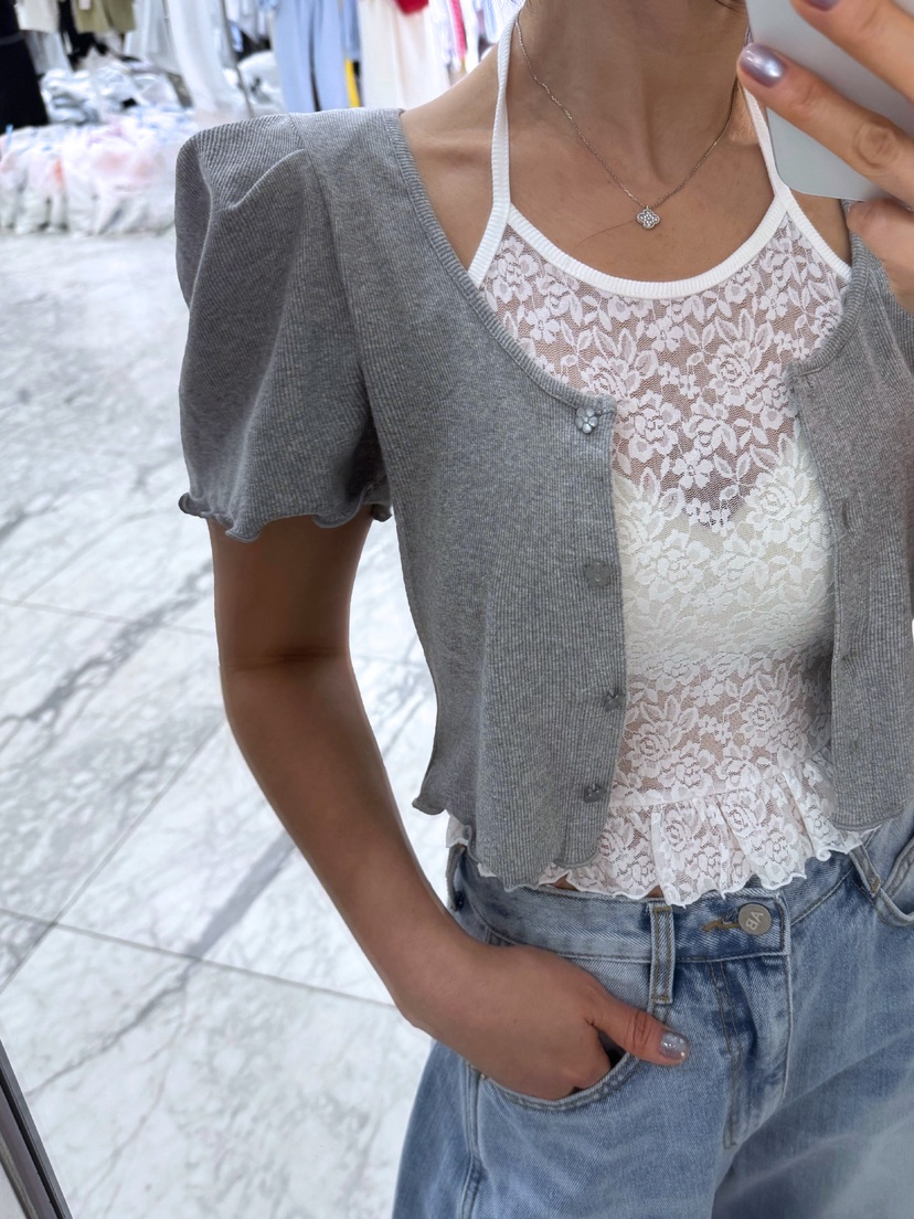 AB東大門實拍女裝新款人氣真品推薦26春夏時尚針織衫假兩件AB針織衫