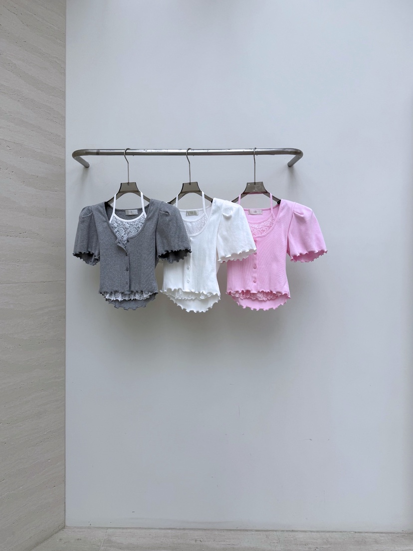 AB東大門實拍女裝新款人氣真品推薦26春夏時尚針織衫假兩件AB針織衫