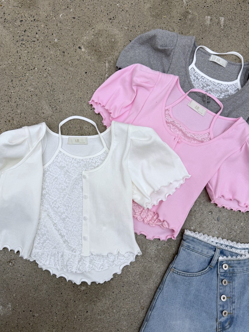 AB東大門實拍女裝新款人氣真品推薦26春夏時尚針織衫假兩件AB針織衫