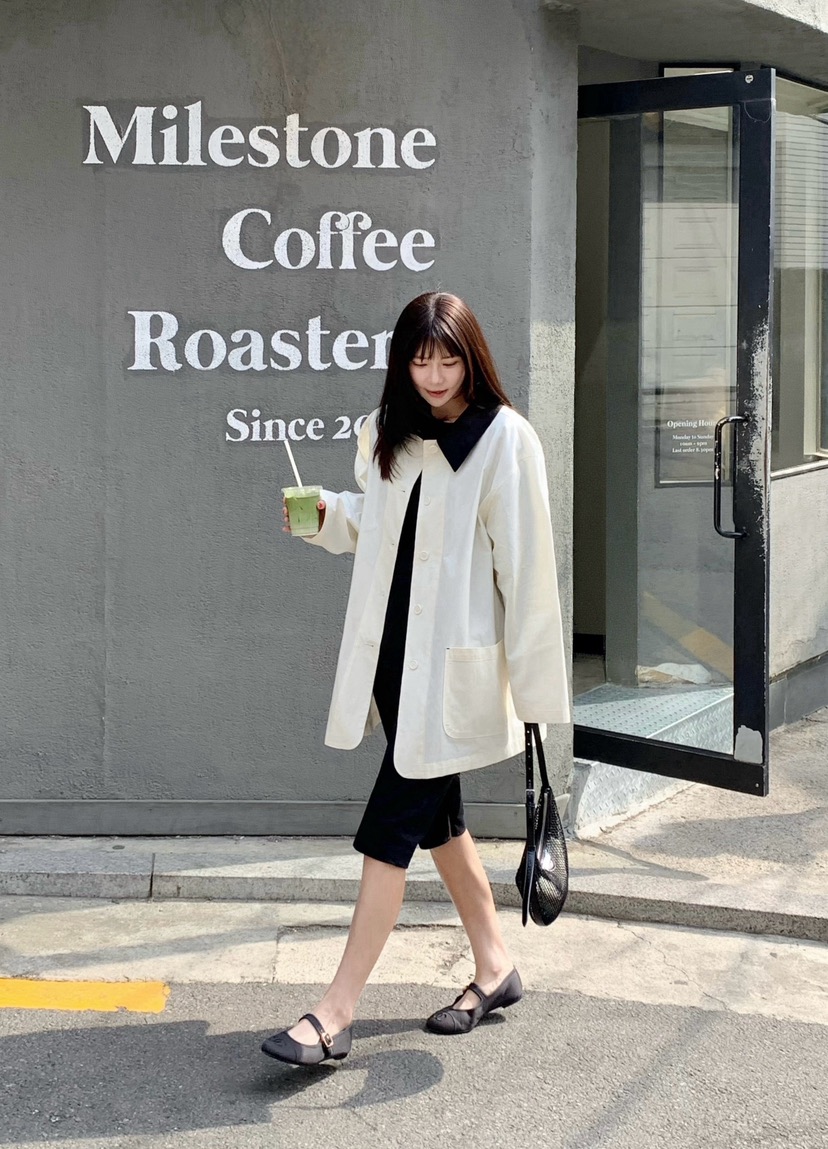 COURGETTE韓國東大門代購女士新款職業時尚人氣休閑熱賣夾克COURGETTE夾克圖色1