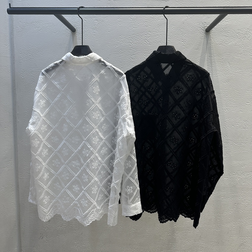 TRIPLE SEVEN韓國代購女裝新款職業休閑推薦襯衫蕾絲衫刺繡TRIPLE SEVEN襯衫/蕾絲衫