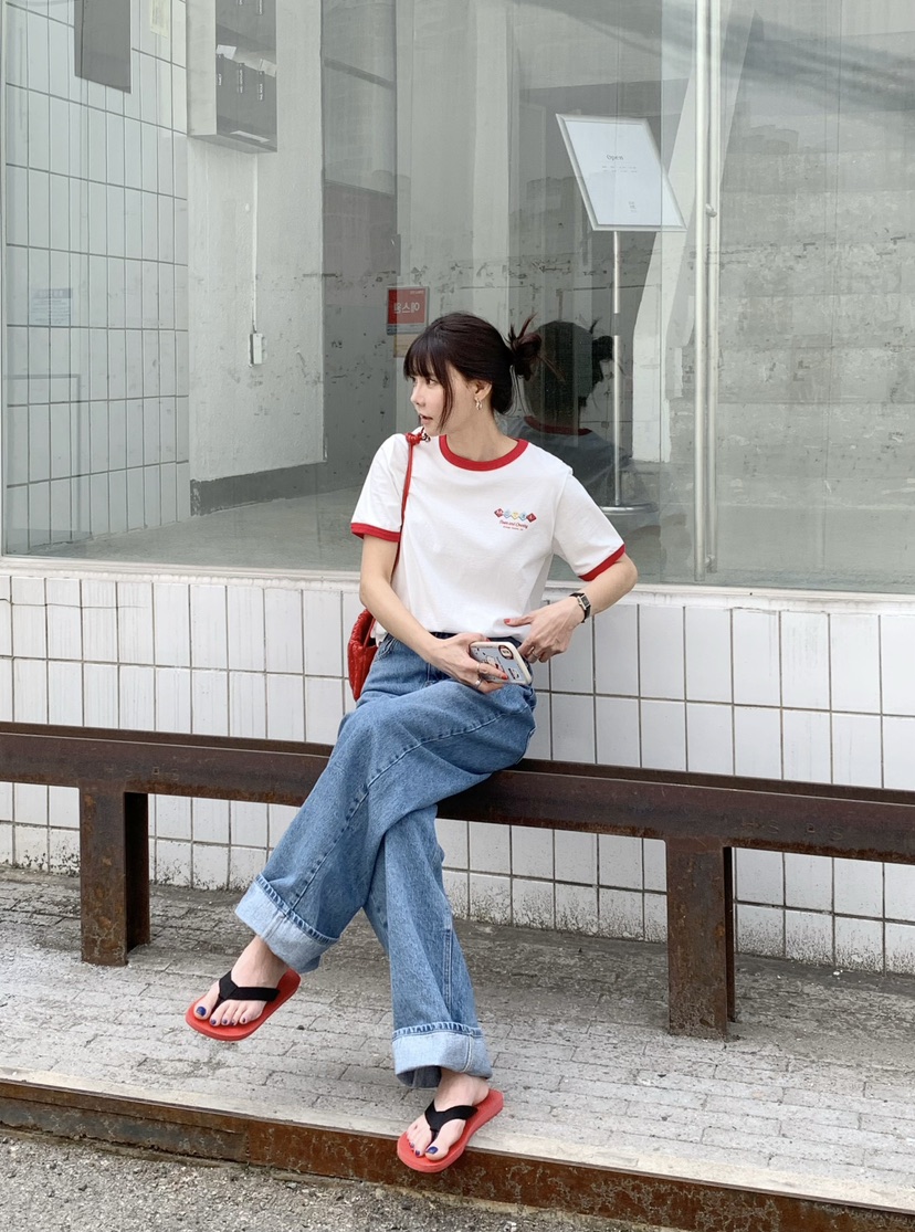 COURGETTE韓國代購女士新品職業26春夏時尚休閑推薦人氣T恤COURGETTET恤