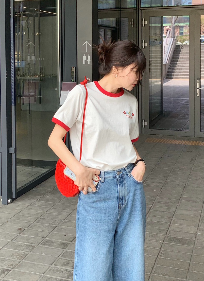 COURGETTE韓國代購女士新品職業26春夏時尚休閑推薦人氣T恤COURGETTET恤