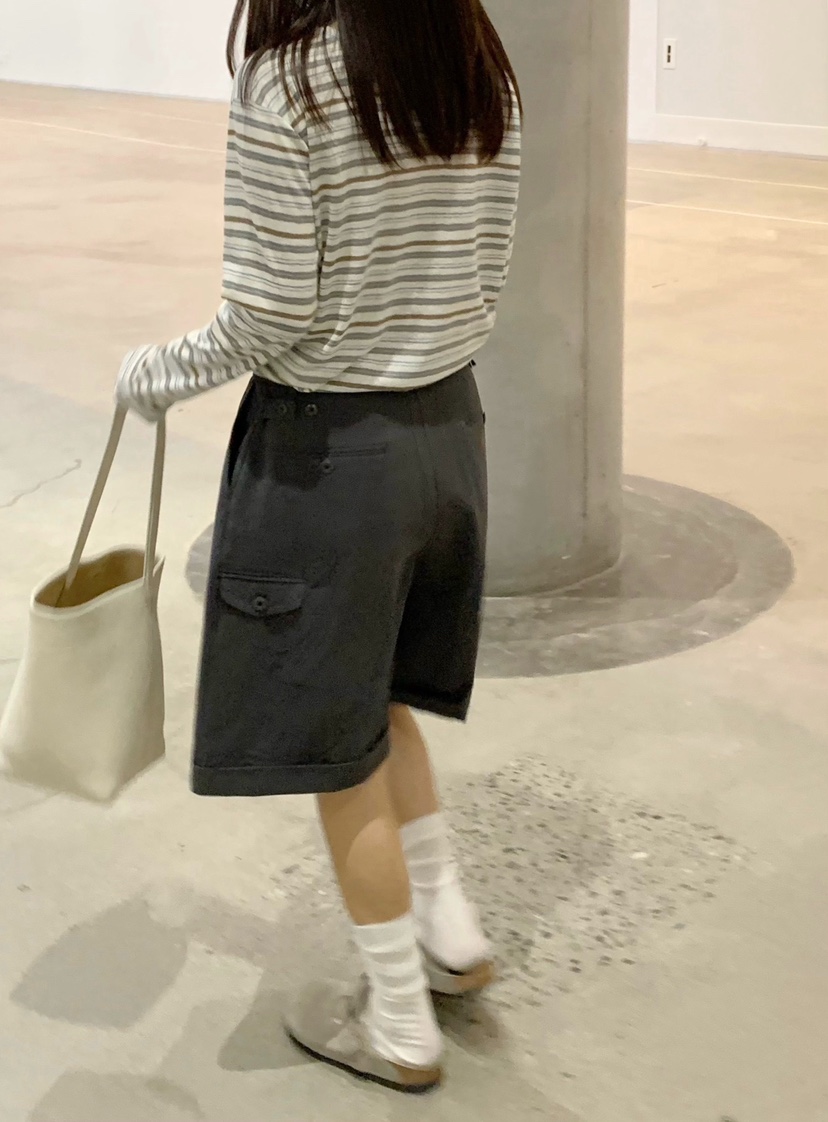 COURGETTE韓國東大門直郵女士新品人氣熱賣休閑26春夏短褲褶裥COURGETTE短褲